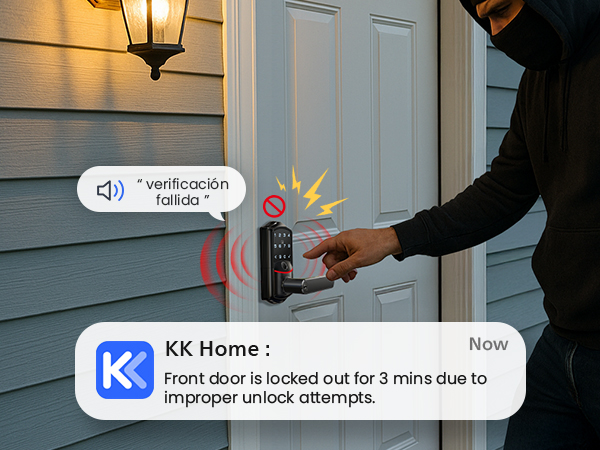 keypad door lock with handle