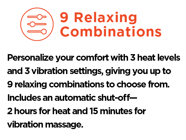 calming heat heating heated hot warm massage massager vibrations weighted weight pack neck shoulder