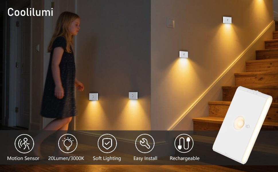 motion sensor night light 4pack