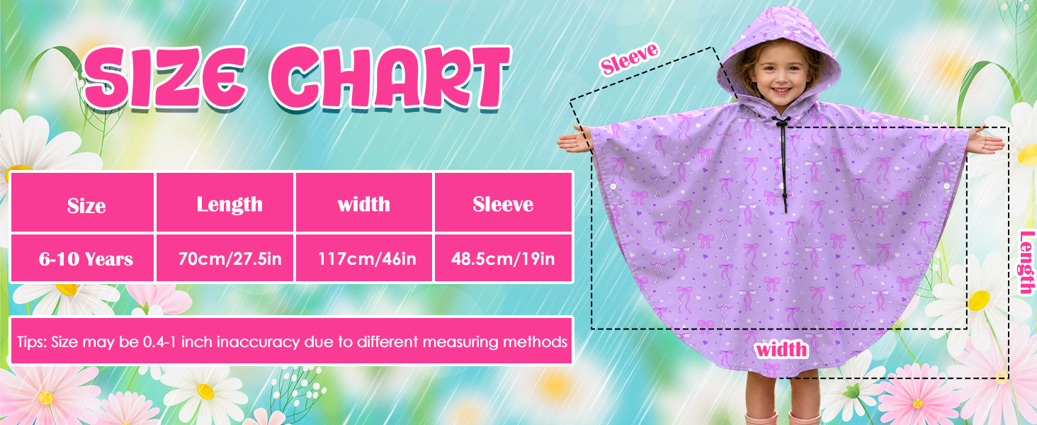 Kids Rain Poncho