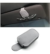 VAGURFO Car Sunglasses Holder Visor, Leather Magnetic Sunglasses Holder Eyeglass Hanger Clip for ...