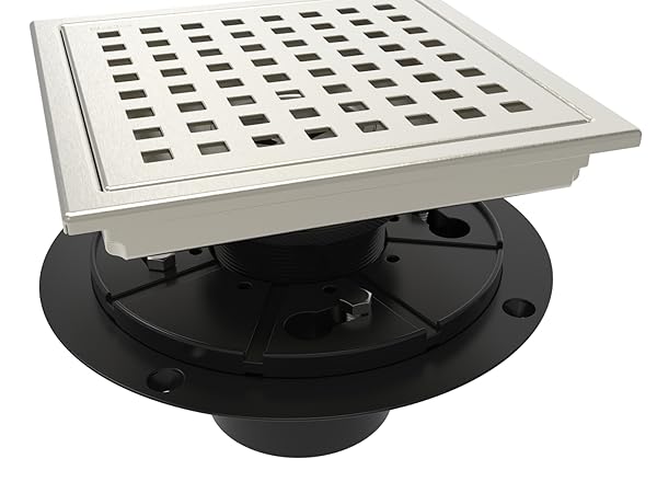 nickel shower drain