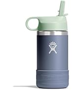 Hydro Flask Kids Water Bottle for School - Stainless Steel and Insulated with Straw Cap - 12 Oz K...