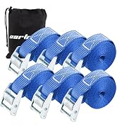 Cartman 1" x 12' Lashing Straps up to 600lbs, Blue Color, 6pk in Carry Bag