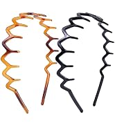 HFZRZFH Zig Zag Headbands for Women, Classic 90s Headband with Teeth, Non-Slip Plastic Comb Hair ...