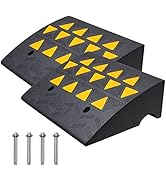 VEVOR Rubber Curb Ramp, 6" Rise Height 2 Pack, Heavy-Duty 33069 lbs/15 T Capacity Threshold Ramps...