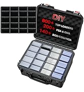 Graded Card Case Storage Box: Trading Card Storage with 12 Dividers - Baseball & Sports Card Case...
