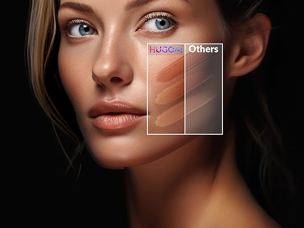 HUGOAI Lighted makeup mirror