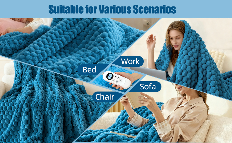 Heated Blanket Electric Throw