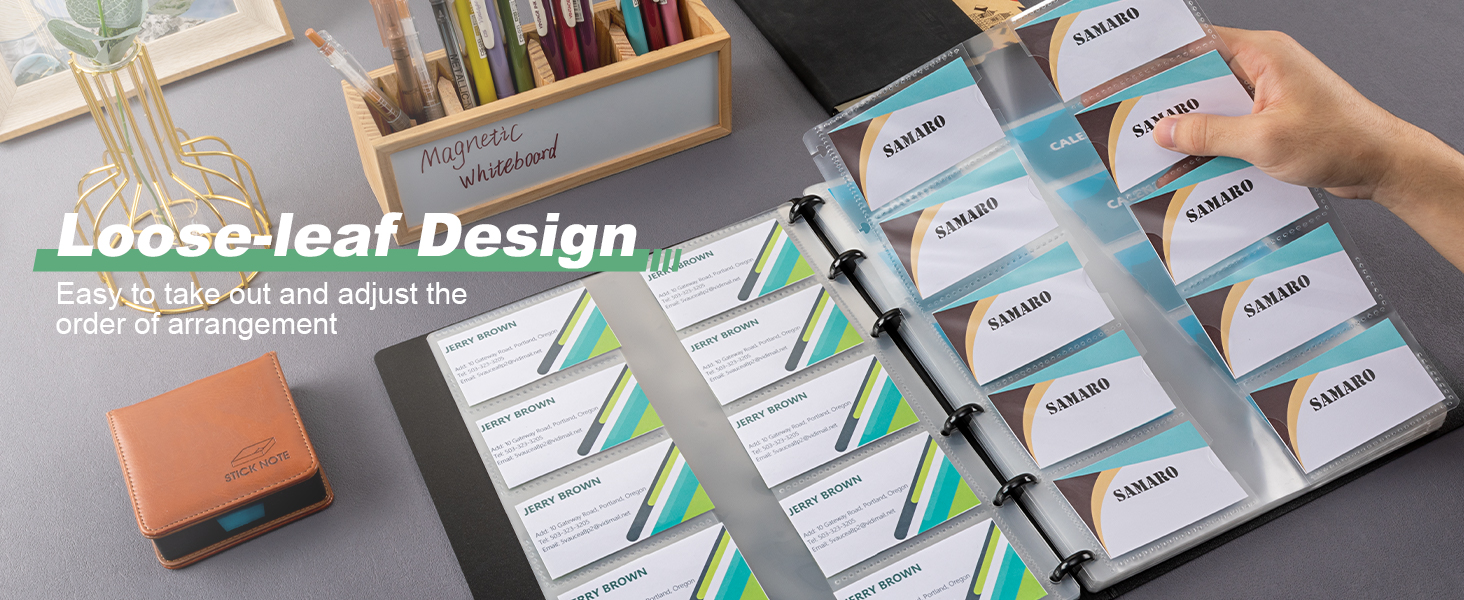 Business Name Card Book Holder