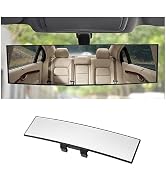 Osilly Rear View Mirror for Car, 12.1 inch Interior Clip-on Panoramic Convex Rearview Mirrors, HD...