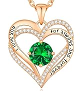CDE Mothers Day Gifts Forever Love Heart Necklaces for Women, Wedding Anniversary, Valentine's,Bi...
