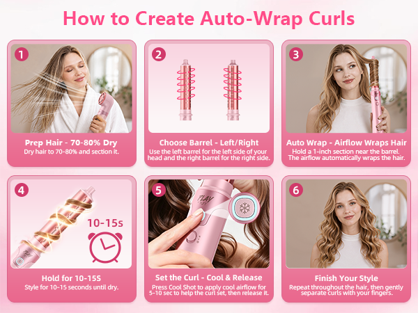 auto wrap hair curler