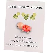 Cute A Card With A Turtle ,Handmade Emotional Support,You're Turtley Awesome, Turtle Motivational...