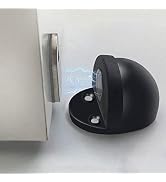 Door Stops 2 Pack, Magnetic Door Stop, Brushed Satin, Black Flush Modern Floor Mount Magnetic Doo...