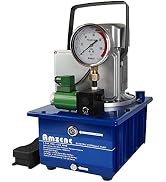 AMZCNC Electric Hydraulic Pump Power Pack Unit 2 Stage Double Acting 110v 10k psi (10000Psi One Way)