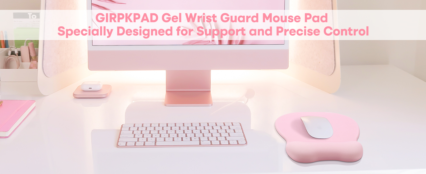 girpkpad gel wrist guard mouse pad specially designed for support and precise control