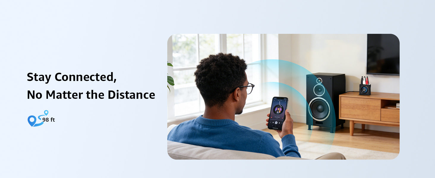 Bluetooh Receiver with Long Distance Connection