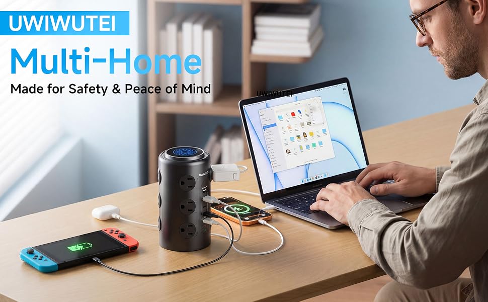 UWIWUTEI Tower Power Strip