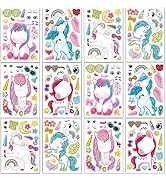24 Sheets 8.27''×5.9'' Make Your Own Unicorns Stickers for Kids Toddlers, Make a Face Stickers fo...