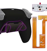 eXtremeRate Black Programmable Real Metal Buttons (RMB) Version RISE4 Remap Kit for PS5 Controlle...