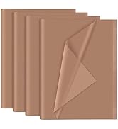 NEBURORA 120 Sheets Brown Tissue Paper 14 x 20 Inches Dark Brown Wrapping Tissue Paper Bulk Brown...