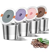 RETHONE K Cup Reusable Coffee Pods, Stainless Steel Reusable K Cups Coffee Filter Compatible with...
