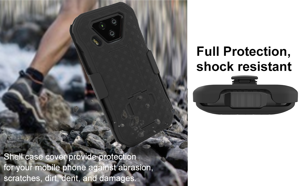 Ailiber Compatible with Motorola Moto G Pure 2021 Holster with Screen Protector