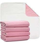 DMI Washable Underpads for Adults, Waterproof and Reusable Bed Pads for Juvenile Incontinence, Ca...