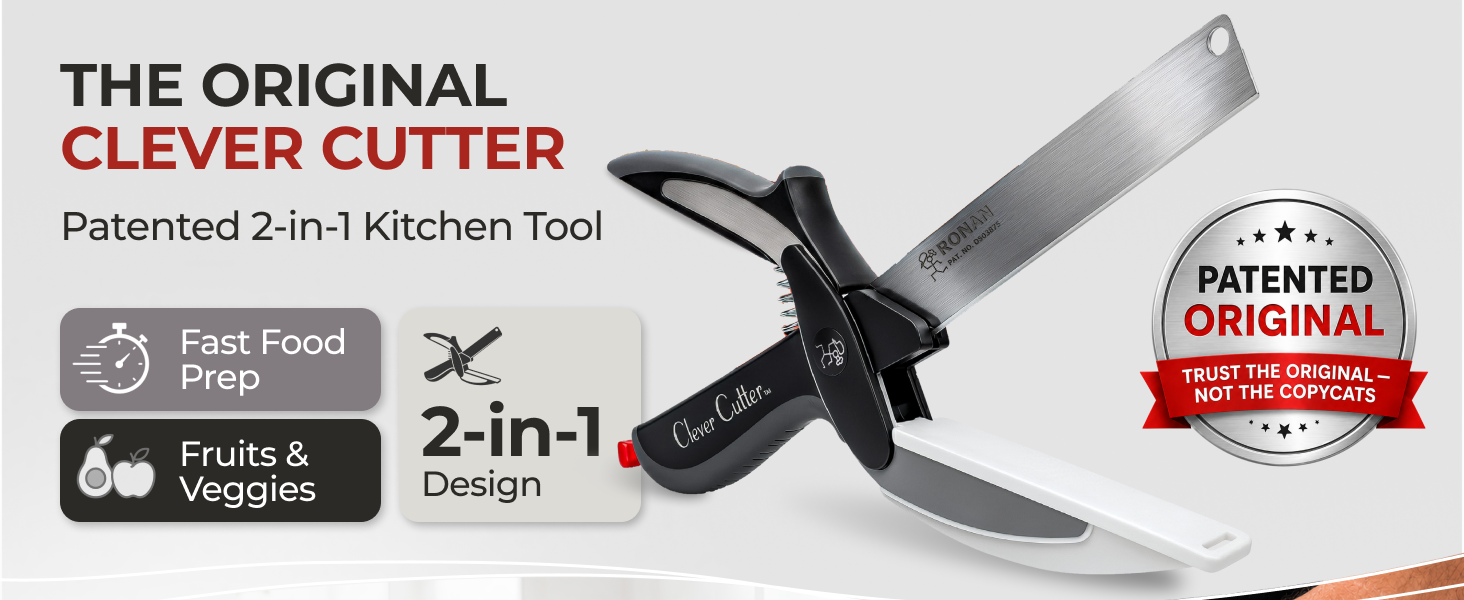 Ronan Clever Cutter 2-in-1 kitchen tool.