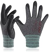 DEX FIT Nitrile Work Gloves FN330, 3 Pairs, 3D-Comfort Stretchy Fit, Firm Grip, Thin & Lightweigh...