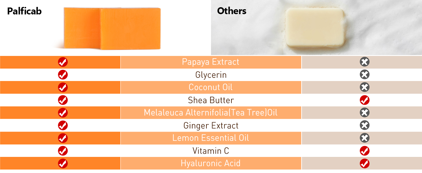 Palficab Papaya Lemon Skin Soap Bars