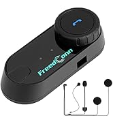 FreedConn Motorcycle Bluetooth Headset TCOM VB Motorcycle Helmet Speakers 3 Riders Paring 800M 2 ...