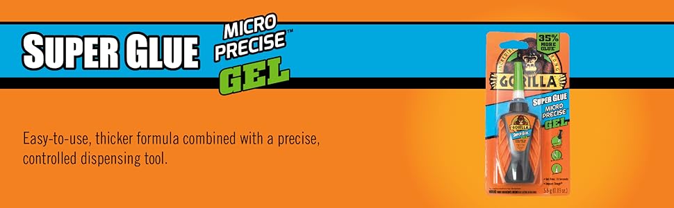 Gorilla Micro Precise Super glue wingtip precision control application
