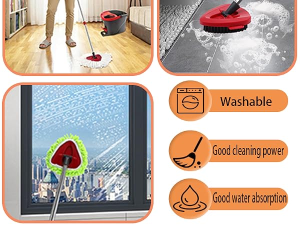 Mop Head Replacement Compatible with O Cedar Easywring Mops Replacement Head Microfiber