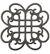 GASARÉ, Cast Iron Trivet for Hot Dishes, Pots, and Pans, Metal Trivet, Classic Design, Rubber Fee...