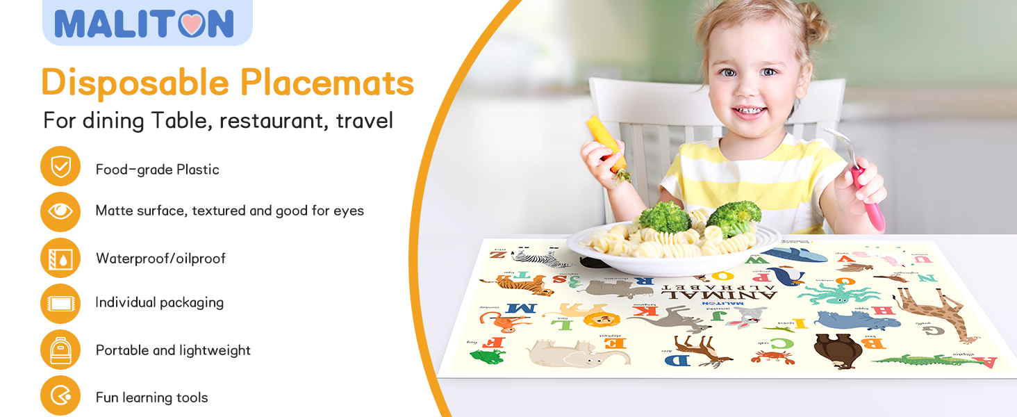 Disposable placemats