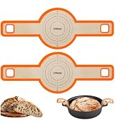 Sourdough Silicone Bread Sling - Non-Stick & Easy Clean Silicone Bread Mat for Dutch Oven. Reusab...