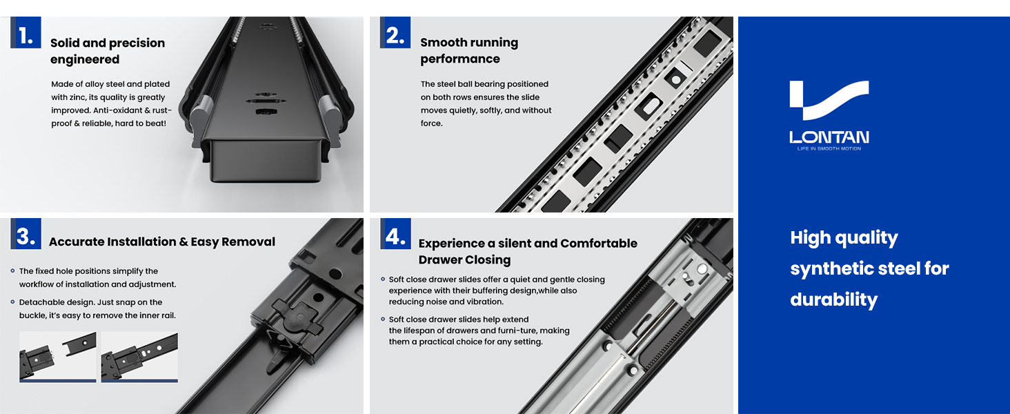 SOFT CLOSE DRAWER SLIDES