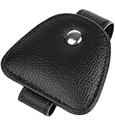 AOWIS 2 Packs Sunglasses Holders for Car Visor - Magnetic Leather Sunglasses Holder and Ticket Ca...