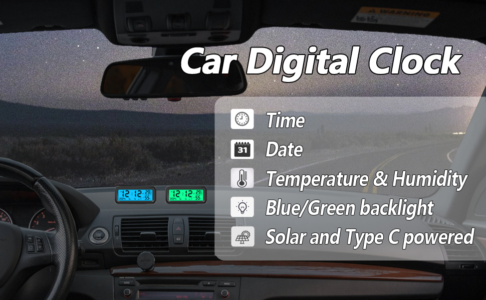 car digital clock
