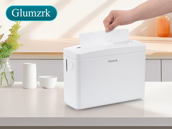 paper towel dispenser countertop white