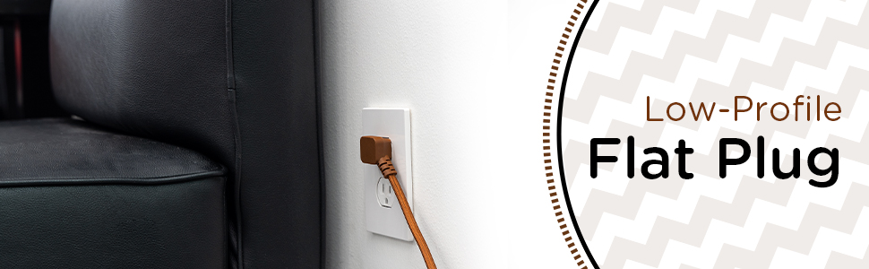 Low-profile flat plug