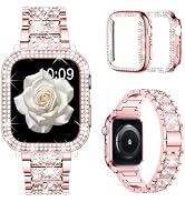 Mosonio Compatible with Apple Watch Band 38mm 40mm 41mm 42mm 44mm 45mm 46mm 49mm with 2 Pack Case...