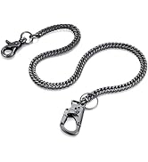 Ahiller Wallet Chain for Pants,Fancy Stainless Steel Key Chains with Double Locking Mechanism Car...