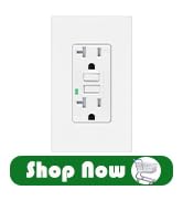 GREENCYCLE 20 Amp GFCI Outlet,Indoor or Outdoor Use GFI Receptacle with LED Indicator,Decorator W...