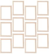 1/12 Doll House Photo Frame Micro Landscape Decors Mini Wood Frame Accessories for Dollhouse Toy ...