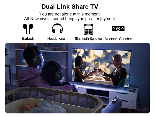 1Mii Bluetooth transmitter for TV