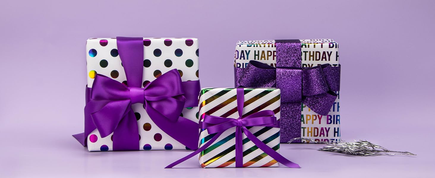 17inch birthday iridescent wrapping paper 3