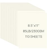 JOYIT 110 Sheets Cream Cardstock 8.5 x 11 Inch - Thick Heavy Card Stock 85LB/230GSM Cardstock Pri...